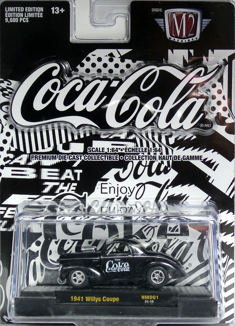 M2 Machines Coca Cola Release NMD01 1941 Willys Coupe Coca-Cola